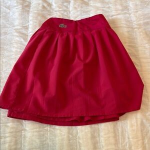 Lacoste Red A-Line Skirt